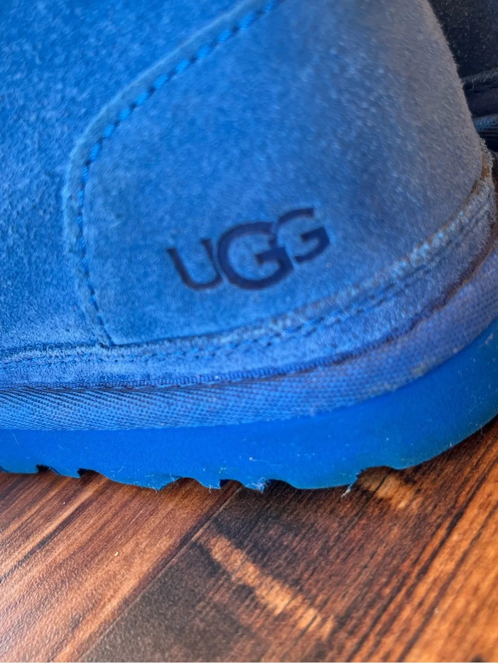 UGG Blue Suede Lace-Up Shoes